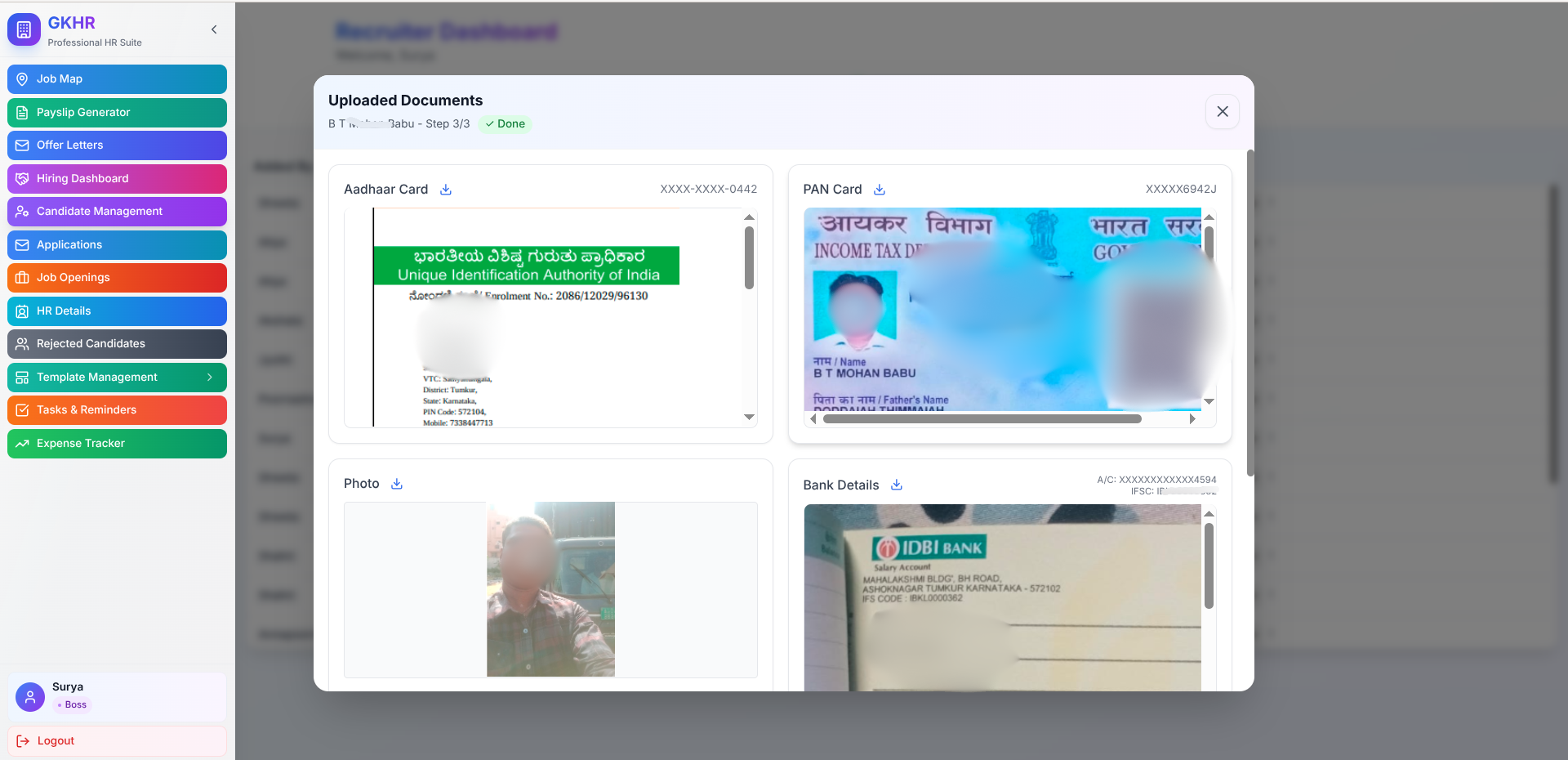 Candidate Management Dashboard - Image 2
